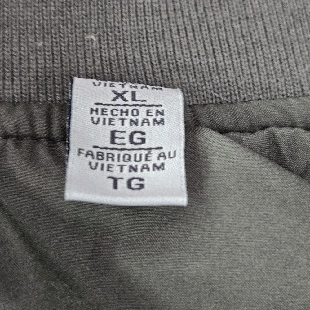 Levi's Men Jacket XL Green Bomber Normcore‎ Logo Long Sleeve